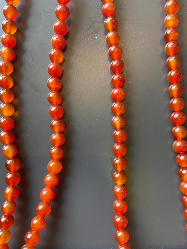 Perles coraline pierre lithothérapie